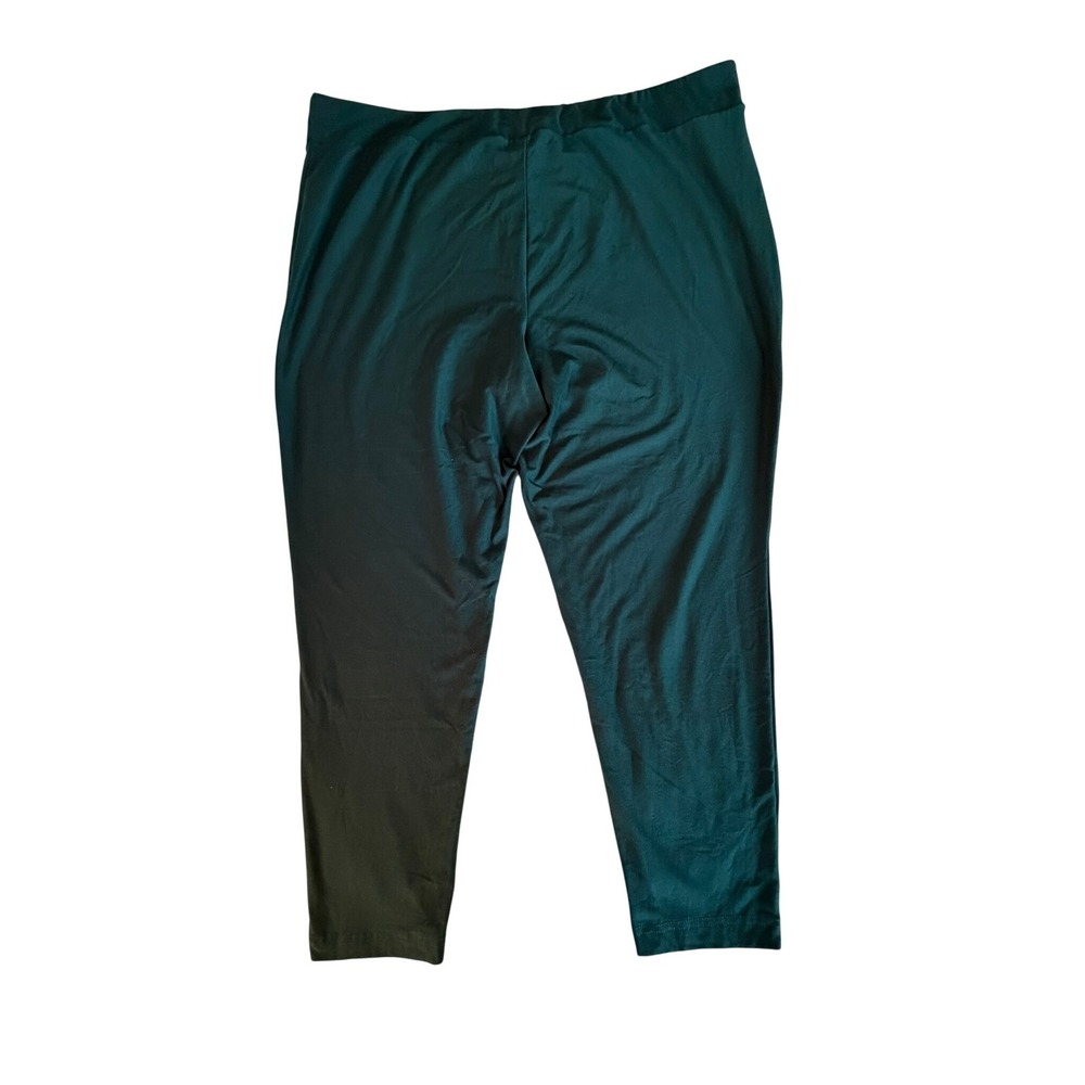 Terra & Sky Womens 3X 24W-26W Gem Slate Green Pull On Leggings TS49840 - Picture 9 of 9